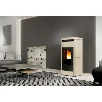 Krbová kamna Kachlová peletová kamna s rozvodem vzduchu EK KIRA 2 EVO The Mind WiFi