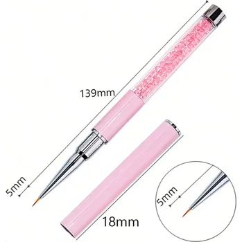 Štětec na zdobení nehtů, štětec na gel akryl nail art | štětec, doplněk - 11