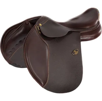 Jezdecké sedlo ACAVALLO Sedlo skokové Veneziano Acavallo, vlněné polštáře, tmavě hnědé Velikost posedlí: 18", Šířka komory: nastavitelná