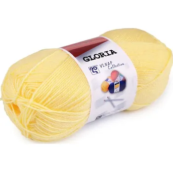 Příze Pletací Příze Gloria od Vlnap 50g - 18 (54033) žlutá světlá