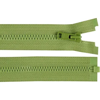 Kostěný zip YKK No 3 délka 30 cm - 537 zelená sv.