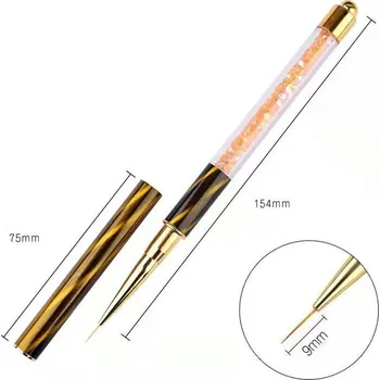 Štětec na zdobení nehtů, designový štětec na malování gelem | štětec, pomůcka na nehty - 07