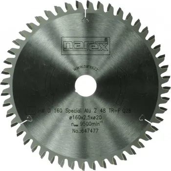 Pilový kotouč Narex Special Alu 00647477 160 x 20 x 2,5 mm 52 zubů