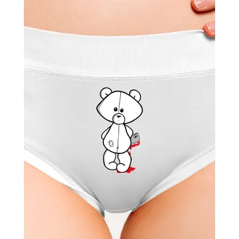 Souprava dámského spodního prádla Bastard Méďa zabiják dámské kalhotky White