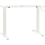 Výškově nastavitelný rám stolu ruční ovládání bílý IM_321718