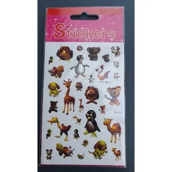 samolepka Nálepky samolepky Zvířátka I. sova, třpytivé 1 arch