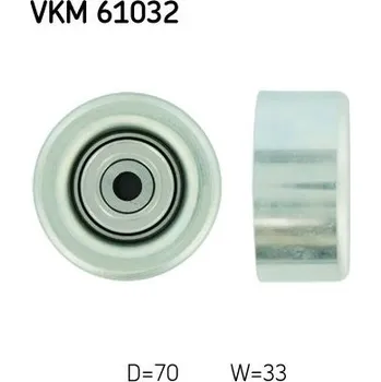 Vratná/vodicí kladka, klínový žebrový řemen SKF VKM 61032