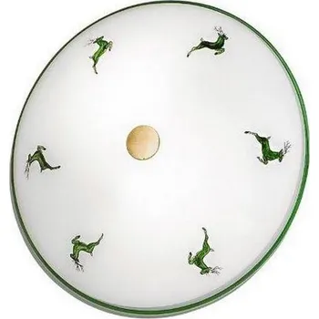 Kolarz 731.U12.4.100-Stropní svítidlo NONNA 2xE14/60W/230V pr.32 cm zelená/mosaz