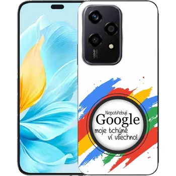Pouzdro na mobilní telefon Gelový kryt mmCase na Honor 200 Lite 5G - tchýně ví všechno bílé pozadí