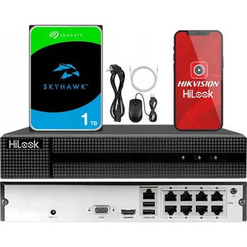 IP kamera IP kamerový záznamník 8 kanálů PoE Hilook By Hikvision + 1TB HDD