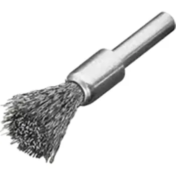 Drátěný kartáč Lessmann 451191 | Štětcový kartáč se stopkou průměr 6 mm ocelový drát, zvlněný průměr 12x10 / 0,50