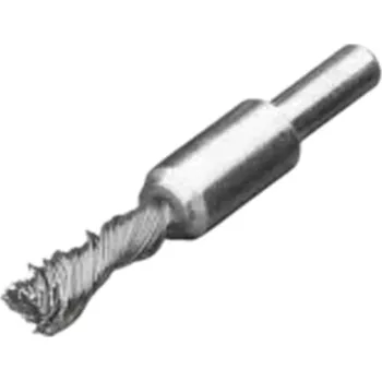 Drátěný kartáč Lessmann 451258 | Štětcový kartáč splétaný se stopkou průměr 6 mm vysoce pevný ocelový drát hladký průměr 6/10x65x25 mm / 0,25