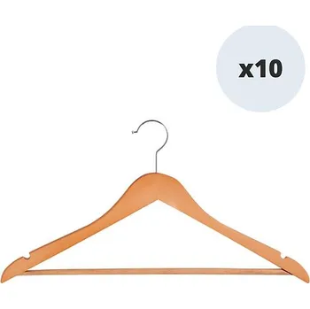 Ramínko MSV sada 10 ks dřevěných ramínek HANK