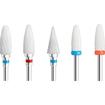 5 ks Frézky na nehty pro gelové nehty doma | bruska, nástroje na manikúru - 06 5 ks