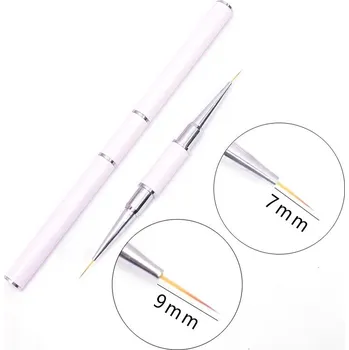 Štětec na gelové nehty a zdobení | štětec, nehtový doplněk - Dvojitá hlava růžová 03