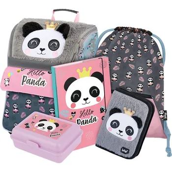Školní batoh Baagl Školní set Zippy Panda II A-30545