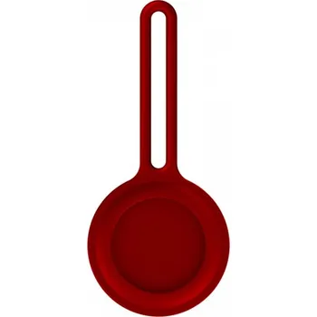Silikonová klíčenka pro Apple AirTag, červená (Bulk) AOEM437