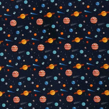 SWAFING Bavlněná látka Tinholt planety