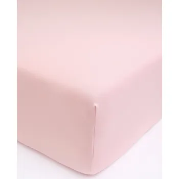 Prostěradlo Jersey prostěradlo s elastanem Deluxe 200 × 200 cm – starorůžové