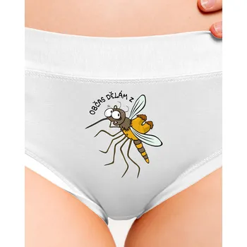 Souprava dámského spodního prádla Bastard Z komára velblouda dámské kalhotky White