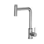 Kuchyňská dřezová baterie QUADRON MERYL s vytahovací sprchou v provedení broušená ocel