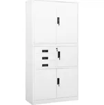 Kancelářská skříň bílá 90 x 40 x 180 cm ocel IM_336413
