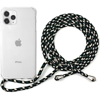 Epico Nake String Case Epico - transparentní kryt se šňůrkou, iPhone 7 / 8 / SE2020 / SE2022, zelená / bílá Čirá