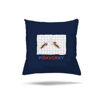 Polštář Bastard Škvoří piškvorky polštář Dark Navy