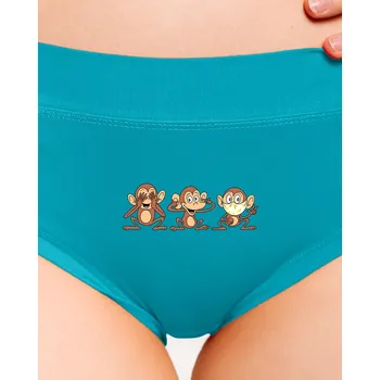 Souprava dámského spodního prádla Bastard Opičky dámské kalhotky Turquoise