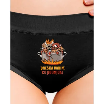 Souprava dámského spodního prádla Bastard Co Doom dal dámské kalhotky Black