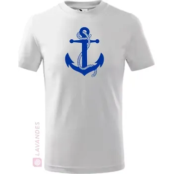 Dívčí oblečení Kotva velká, dětské, bílá, 158 (Dětské tričko pro vodáky)