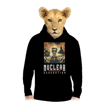 Chlapecká mikina Bastard Nuclear generation dětská mikina klokanka Black