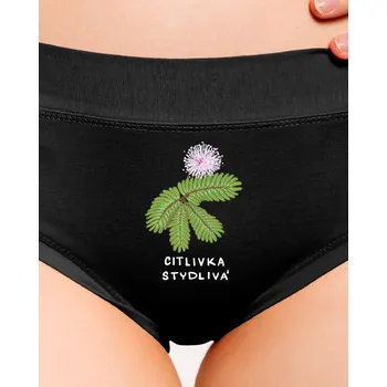 Souprava dámského spodního prádla Bastard Řasokoule a Citlivka dámské kalhotky Black