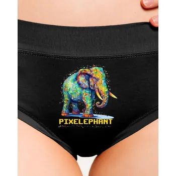 Souprava dámského spodního prádla Bastard Pixelephant dámské kalhotky Black