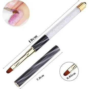 Štětec na zdobení nehtů, štětec na gel akryl nail art | štětec, doplněk - 25