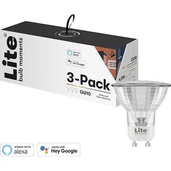 Dekorativní svítidlo Lite bulb Moments chytrá žárovka, GU10, 4,5W Spot, RGB+W2700K, 3 kusy LB-NSL911960