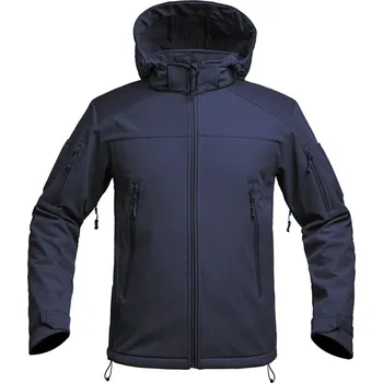 Bunda FIGHTER V2 softshell s kapucí MODRÁ Bunda FIGHTER V2 softshell s kapucí MODRÁ vel. 4XL