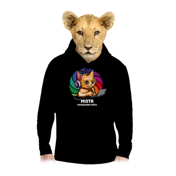 Chlapecká mikina Bastard Mistr virtuálního světa dětská mikina klokanka Black