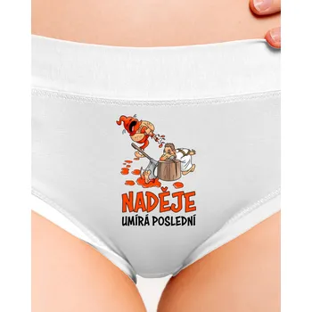 Souprava dámského spodního prádla Bastard Naděje umírá poslední dámské kalhotky White