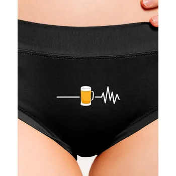 Souprava dámského spodního prádla Bastard Beer help dámské kalhotky Black