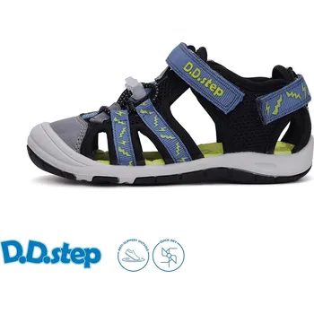 Dětská treková obuv D.D.step chlapecké sandály G065-51748BM Barva: černá, Velikost: 23