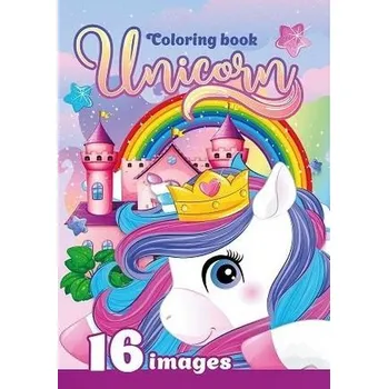 Set školních potřeb Kolorowanka A4 16 obrazków Jednorożec