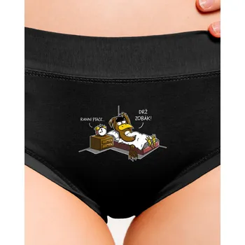 Souprava dámského spodního prádla Bastard Ranní ptáče dámské kalhotky Black