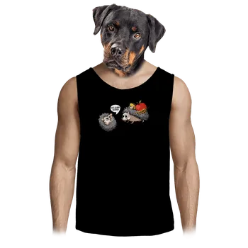 Pánské tílko Bastard Alergický ježek pánské tílko Black