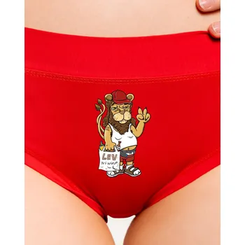 Souprava dámského spodního prádla Bastard Lvíček dámské kalhotky Red Mal