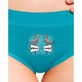 Souprava dámského spodního prádla Bastard Zobáci dámské kalhotky Turquoise