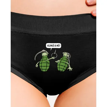 Souprava dámského spodního prádla Bastard Granáty dámské kalhotky Black