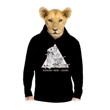 Chlapecká mikina Bastard Arnieho sbor mazáků dětská mikina klokanka Black