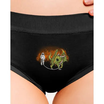 Souprava dámského spodního prádla Bastard Venčení draka dámské kalhotky Black