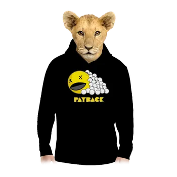 Chlapecká mikina Bastard Payback dětská mikina klokanka Black